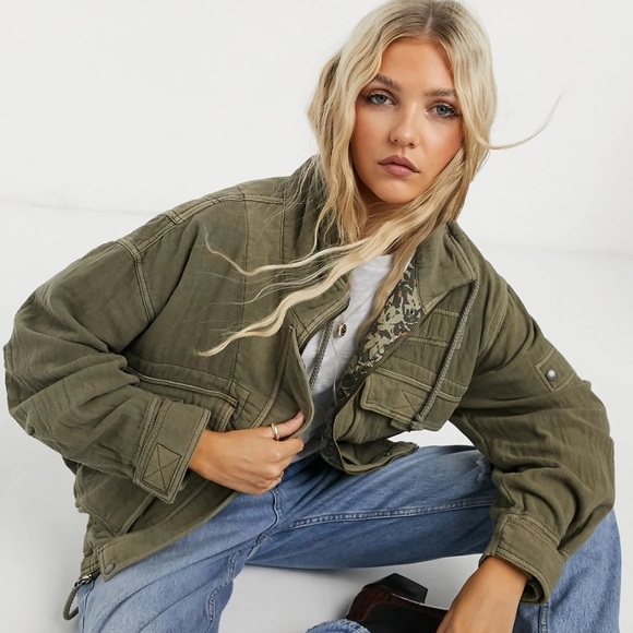 Free People Jackets & Blazers - 🚫SOLD🚫Free People Eyes On You Surplus Jacket